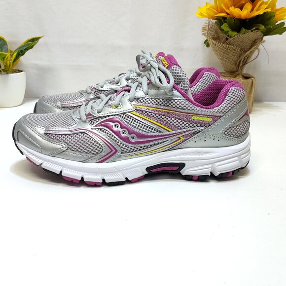 Saucony Cohesion 9 Running Shoe S15262-15 WMNS 10 Mesh Upper GRID Heel XT-600 - Picture 3 of 11